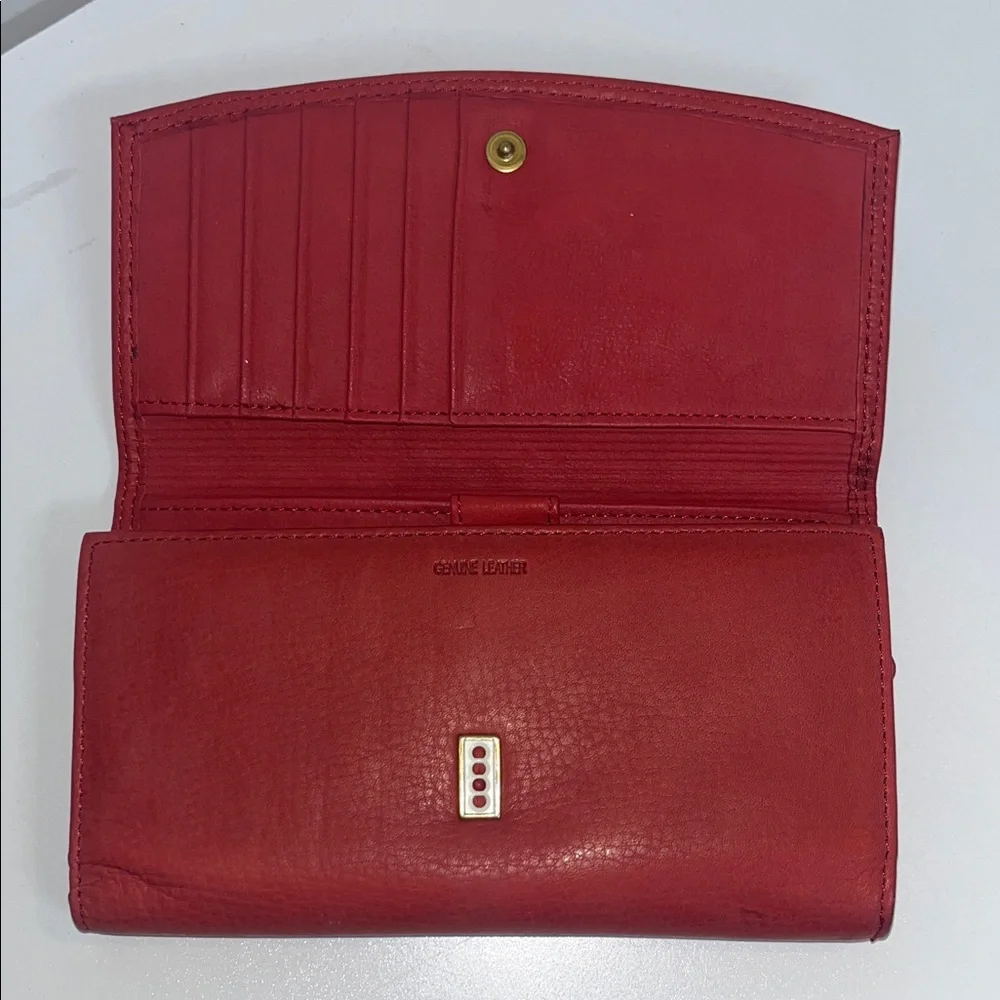 Rolfs Vintage Genuine Red Leather Women's Wallet, 7x4, Classic, Timeless